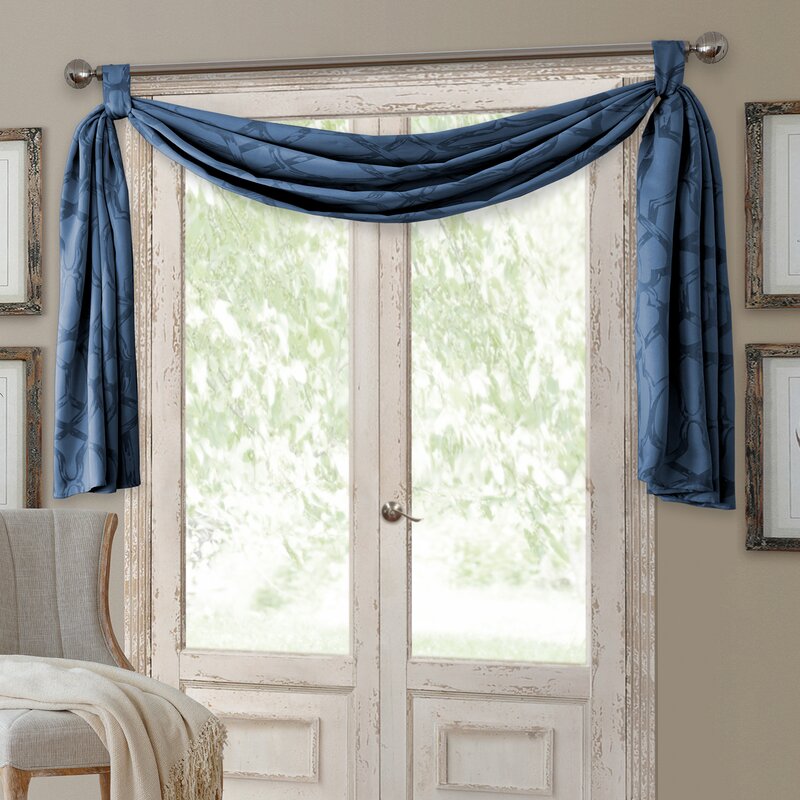 Alcott Hill® Kareem Room Darkening Scarf 52" Window Valance & Reviews